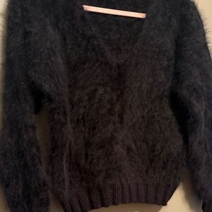 Gorgeous black hand made sweater size M